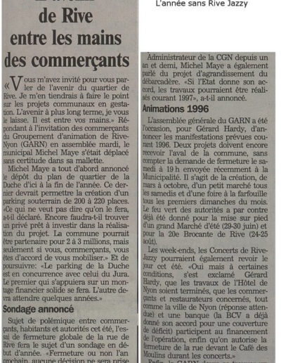 24 heures 1995 - Rive Jazzy dans la Presse