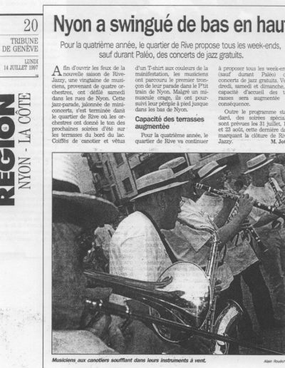 1997 - Rive Jazzy dans la Presse