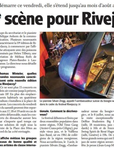 La Côte 2012 - Rive Jazzy dans la Presse