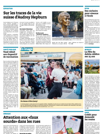 La Côte le 15 juillet 2021 - Rive Jazzy dans la Presse