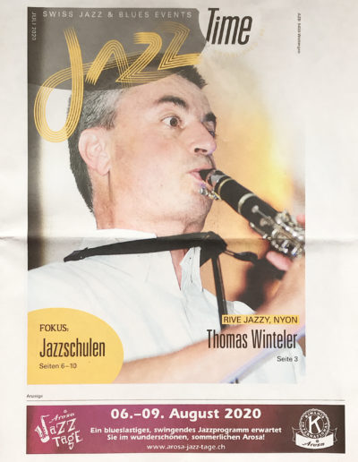 Rive Jazzy - JazzTime juillet 2020 - Rive Jazzy dans la Presse