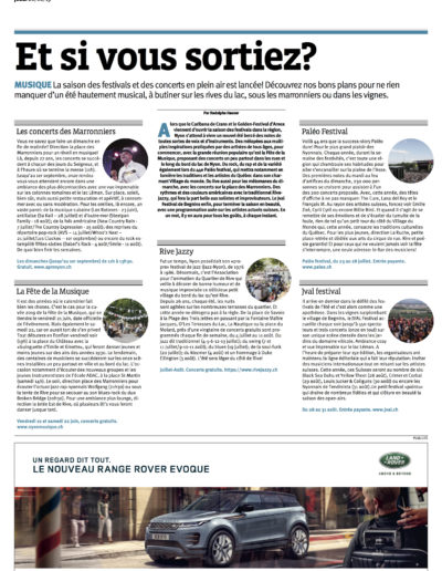 La Côte le 20 juin 2019 - page 22- Rive Jazzy dans la Presse