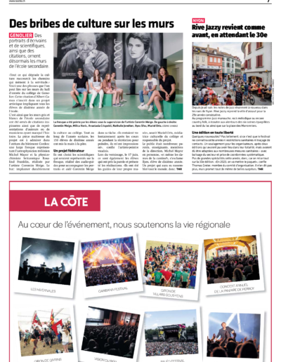 La Côte, 04.07.2022, Rive Jazzy revient comme avant, en attandant le 30e - Presse Rive Jazzy