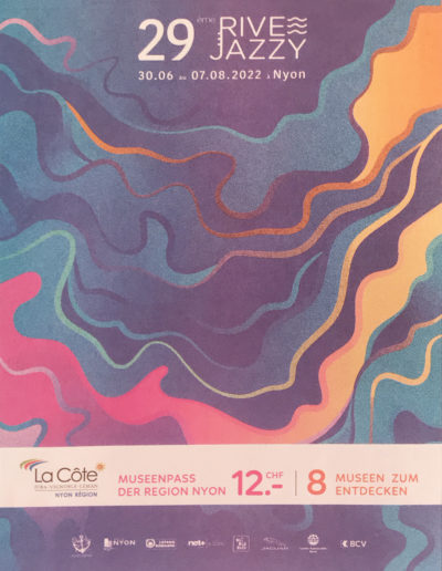 Publicité Rive Jazzy 2022, Jazz Time, juillet 2022 - Presse Rive Jazzy